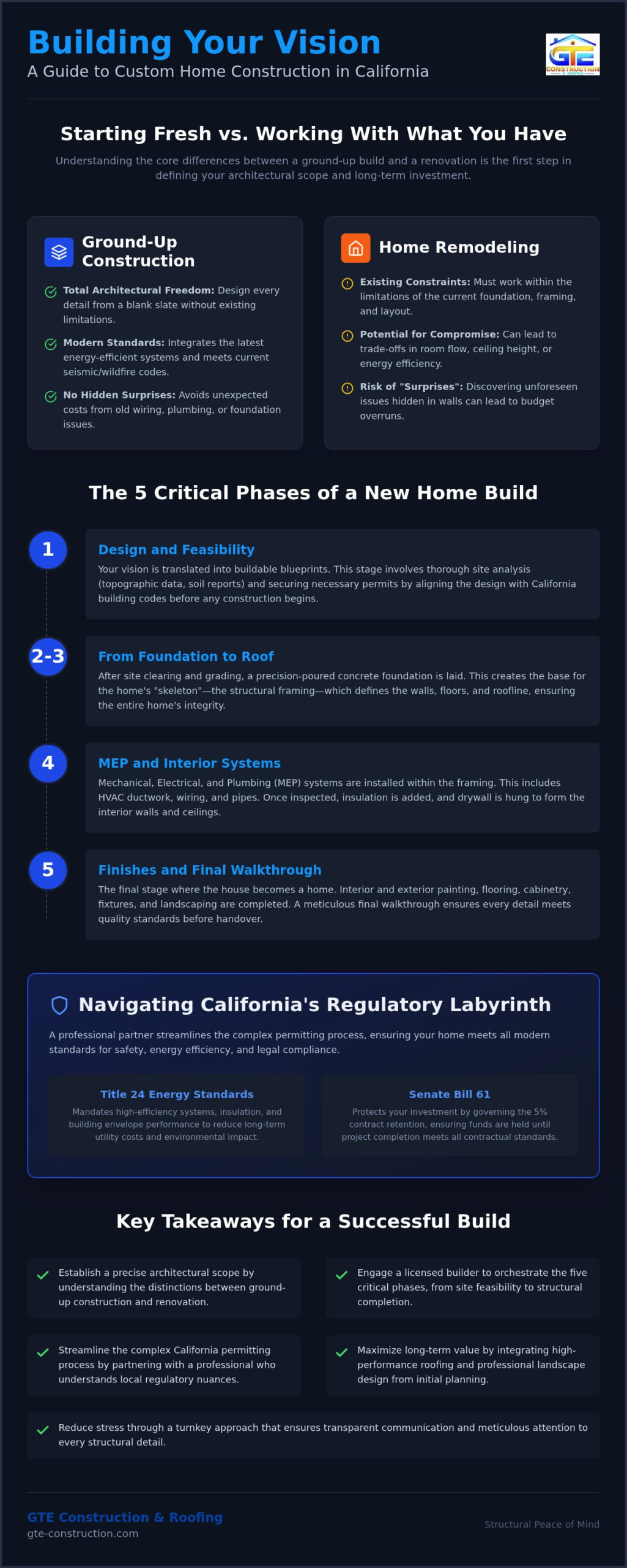 Ground Up Residential Construction: The Definitive Guide to Building Your Custom Home